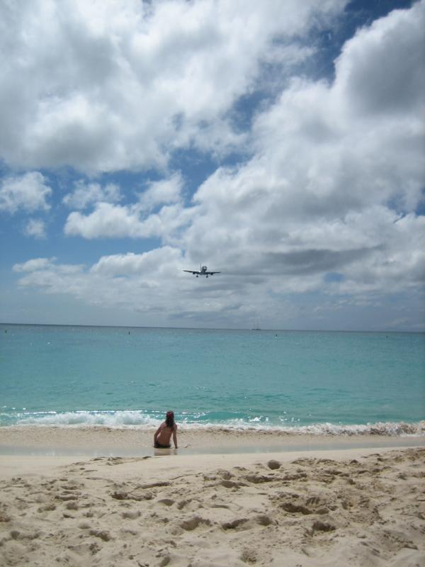 Lotnisko Princess Juliana, Plaża Maho, Wyspa Saint Maarten